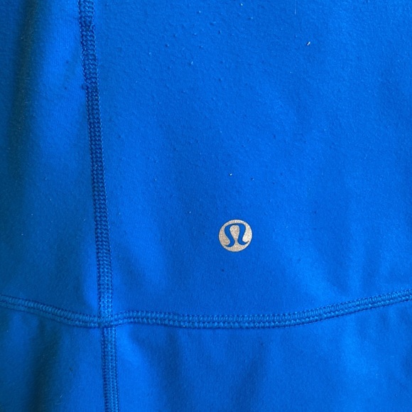 *Reworked* Lululemon Daily Yoga Jacket Beaming Blue/Classic Stripe Size 10 - Picture 6 of 14